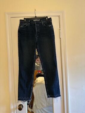 Hudson “Holly” Jeans Women's Dark Indigo Straight Leg Jeans